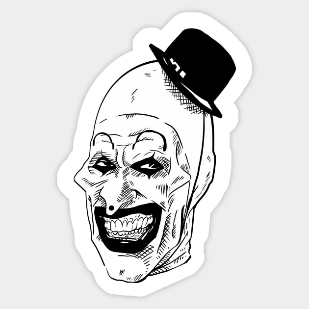 Art The Clown, Clown. Sticker by ThatJokerGuy